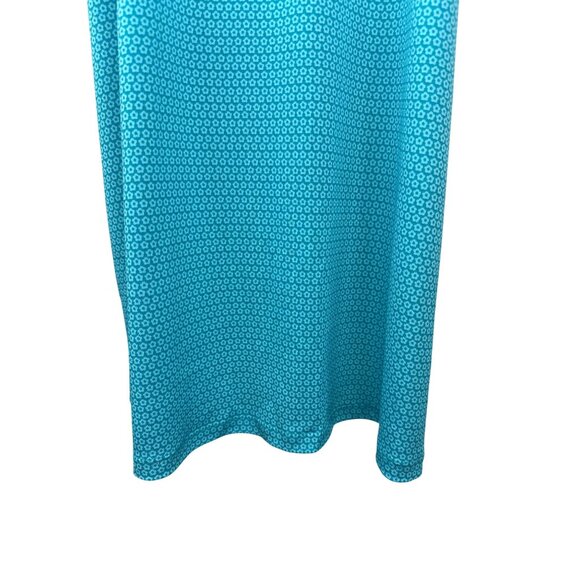 2/$30 Michael Michael Kors M Womens Turquoise Patterned Dress - Picture 10 of 11